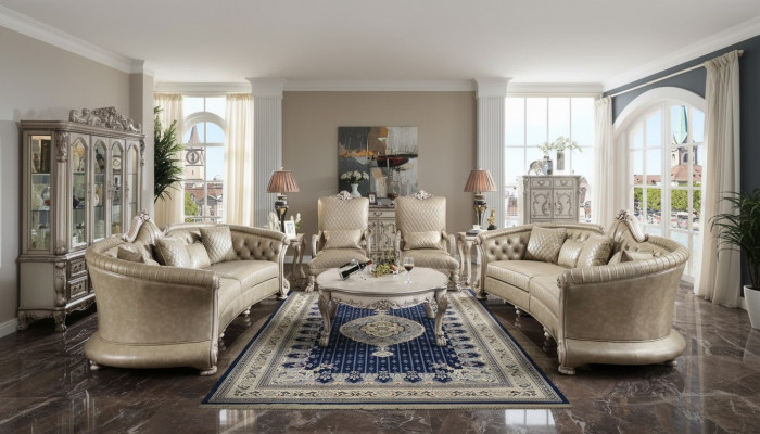Sofa set coffee table side table living room suite sofa upholstery 5-piece set new