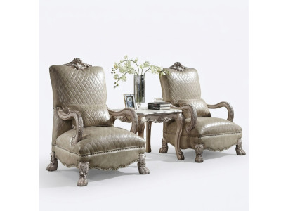Armchair Hotel Upholstered Chairs Classic Single Seater Wood Leather Living Room Baroque