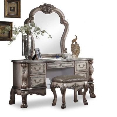 Console Classic Table Mirror Dresser Vanity Bedroom Sideboard 2-piece