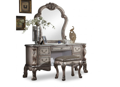 Console Classic Table Mirror Dresser Vanity Bedroom Sideboard 2-piece
