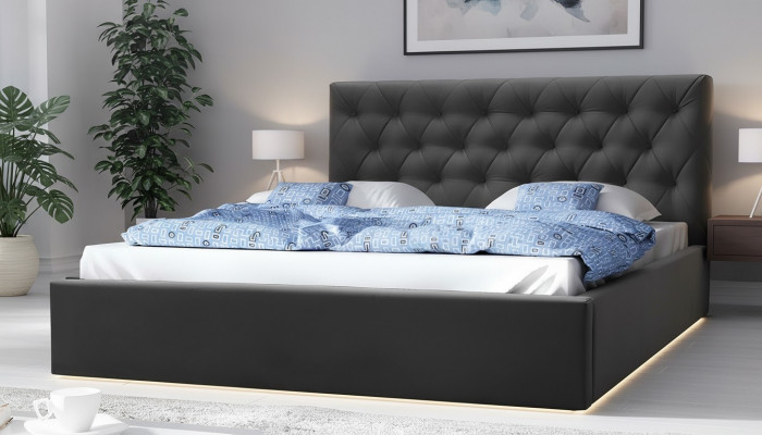 Luxury bed, marital bed style furniture, bedroom hotel beds 180x200 Chesterfield