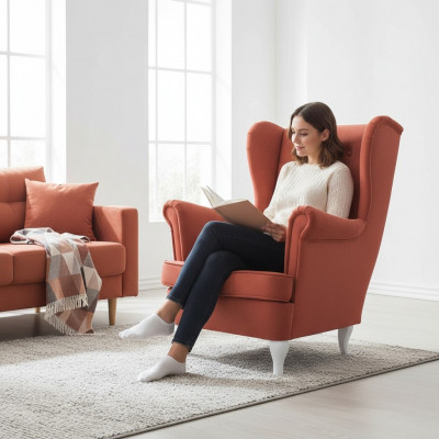 Armchair Upholstery Seat Design Couch Sofa Relax Fabric Lounge Luxury Television Club