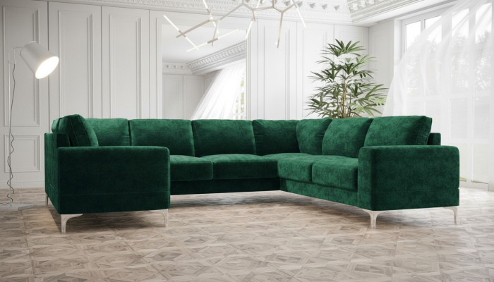 Living area upholstered corner sofa couch sofas new living room velvet corner sofa U-shape