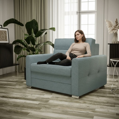 Relax fabric textile lounge TV armchair 1 seater armchair design chair upholstered club new