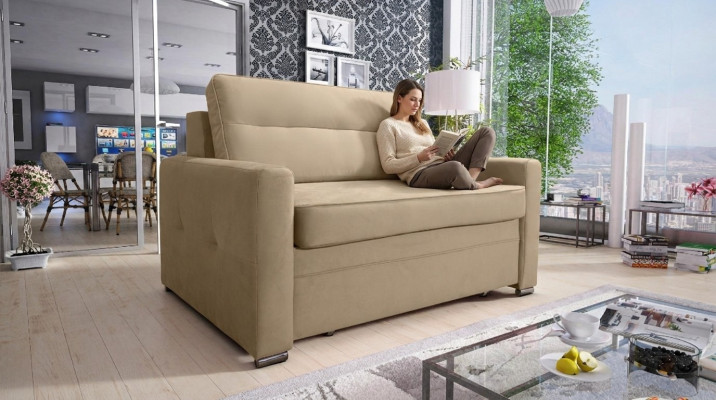 Design Couch Fabric Chesterfield Armchair 1.5 Seater Upholstered Sofas Lounge Club