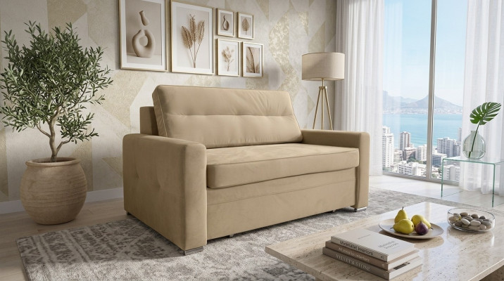 Design Couch Fabric Chesterfield Armchair 1.5 Seater Upholstered Sofas Lounge Club