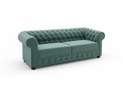 Design sofa couch 3-seater upholstery leather big sofas fabric Chesterfield