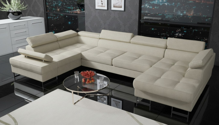Textile Sofa Corner Sofa Sofa Couch Upholstered Living Landscape Leather Sofas Couches U Shape