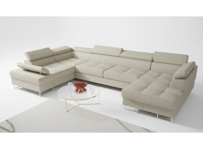 Textile Sofa Corner Sofa Sofa Couch Upholstered Living Landscape Leather Sofas Couches U Shape