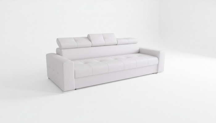 Modern 3-seater sofa room furniture white upholstered three-seater couch design sofa