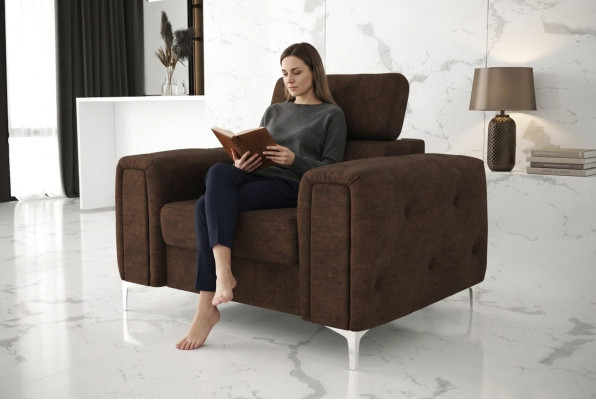 Sofa fabric couches upholstery textile new Chesterfield armchair TV couch 1 seater