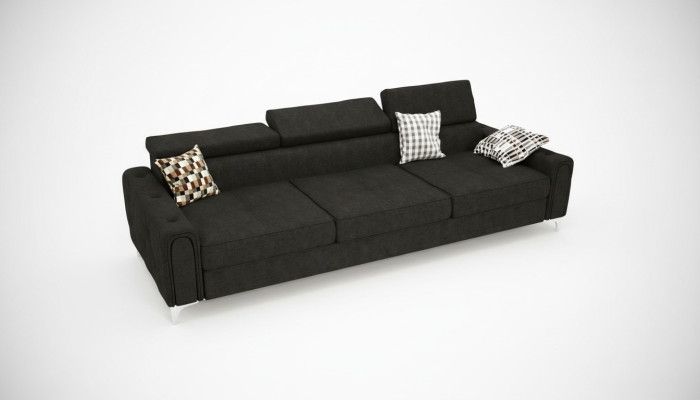 Sofa 3-seater fabric leather sofas couch upholstery luxury furniture modern three-seater