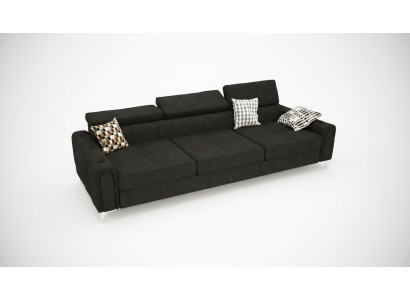 Sofa 3-seater fabric leather sofas couch upholstery luxury furniture modern three-seater