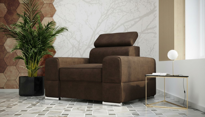 Design Luxury Chair Sofa Armchair 1-Seater TV Lounge Chaise Sofa Leather Textile