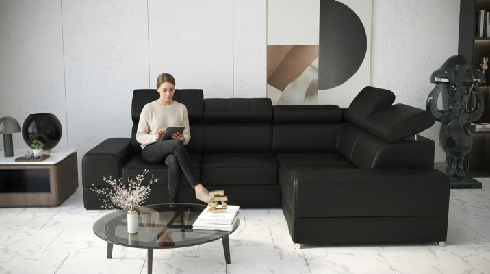 Sectional sofa couches fabric bed function design L shape modern luxury couches new
