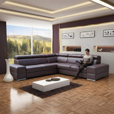 L-Form Designer Sofa Couch Corner Sofa New Corner Sofa Upholstered Living Landscape Couches
