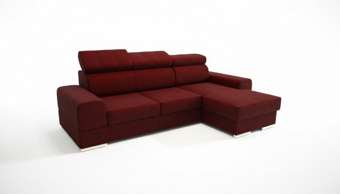 Living area with bed function fabric corner sofa L-shape sofa couch design textile sofas