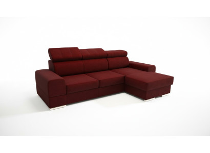 Living area with bed function fabric corner sofa L-shape sofa couch design textile sofas