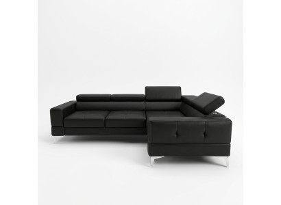 Multifunctional Sofa Couch Corner Sofa Living Room L-Shaped Black Modern Luxury