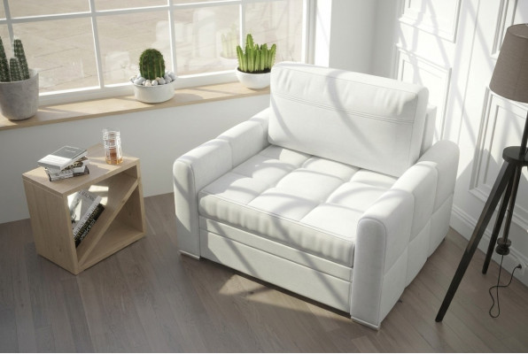 Luxury TV Relax Chesterfield Club Armchair Lounge 1-Seater Fabric