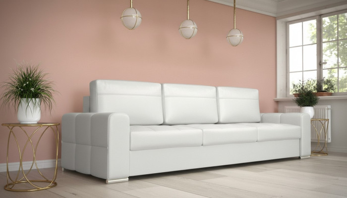 Modern upholstery fabric sofas three-seater sofa with bed function design