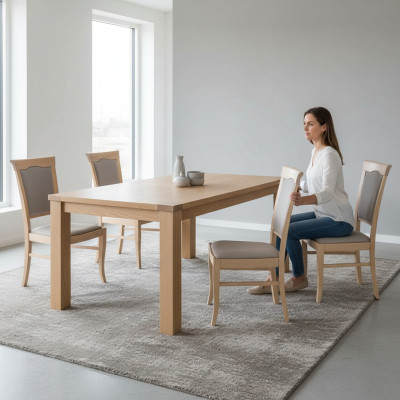 Modern classic chairs in country house style, country house classic set of 4 chairs.