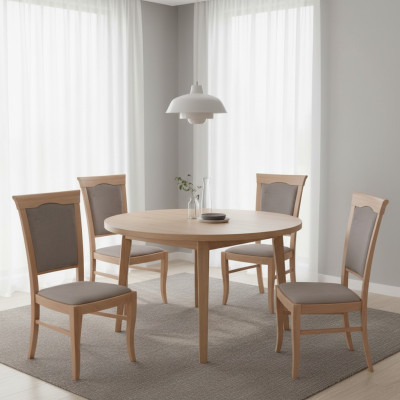 Modern classic chairs in country house style, country house classic set of 4 chairs.