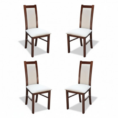 Dining Room Set Dining Room Chairs K17 Set of 4 Chairs Real Wood Upholstered Seat