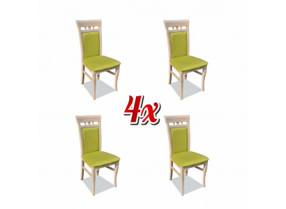 Set Sofa New 4x Chairs Chair Upholstery Design Lounge Kitchen Seat Dining Room