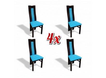 Set upholstered wooden seating, 4x chairs, living room, new dining room group set, chair