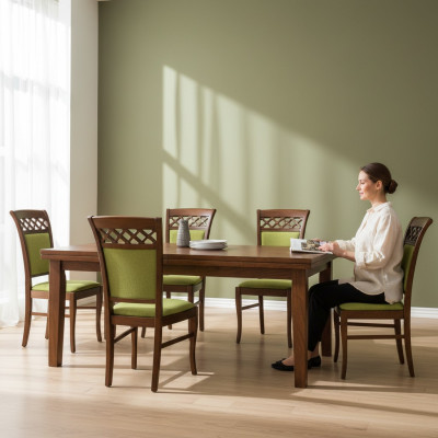 Group Textile New Dining Room Restaurant New Design Chair 4x Chair Set Armchair New