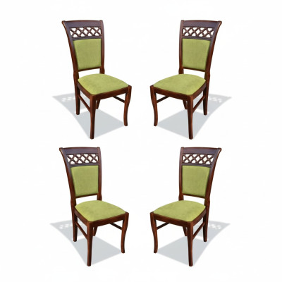Group Textile New Dining Room Restaurant New Design Chair 4x Chair Set Armchair New