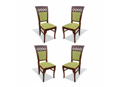 Group Textile New Dining Room Restaurant New Design Chair 4x Chair Set Armchair New