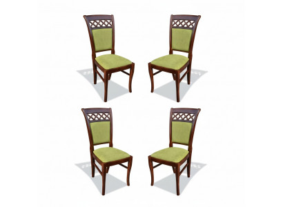 Group Textile New Dining Room Restaurant New Design Chair 4x Chair Set Armchair New