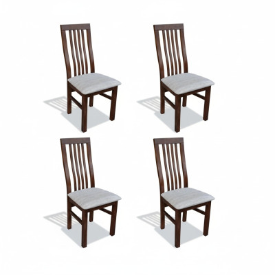 Textile Seat Armchair Set New Club TV Chair 4x Dining Room Upholstered Chair Lounge