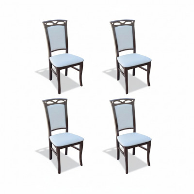 Dining chair armchairs dining chairs new textile set of 4 solid wood chair