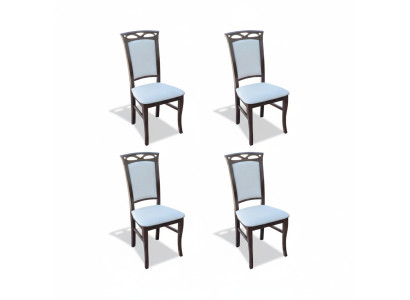 Dining chair armchairs dining chairs new textile set of 4 solid wood chair