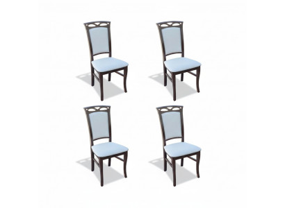 Dining chair armchairs dining chairs new textile set of 4 solid wood chair