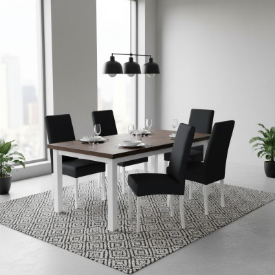 Set of 6x Armchairs Chairs Group Chair Set Complete Dining Room Set