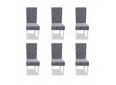 Complete set of 6x armchairs, chair group dining room set