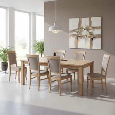 Group of armchairs Italian luxury furniture set dining room chair set 6x chairs new
