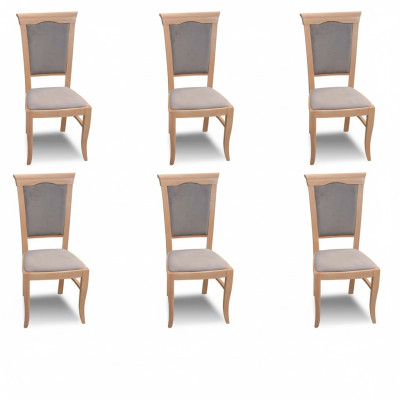 Group of armchairs Italian luxury furniture set dining room chair set 6x chairs new
