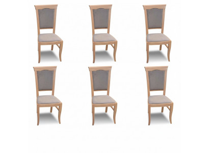Group of armchairs Italian luxury furniture set dining room chair set 6x chairs new