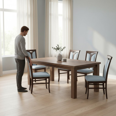 Set of chairs, lounge set, dining 6x chair design, upholstered seat chairs, chair groups