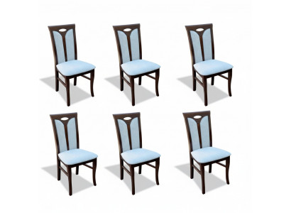 Set of chairs, lounge set, dining 6x chair design, upholstered seat chairs, chair groups