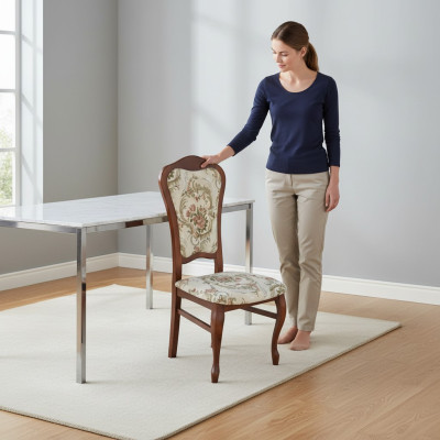 Dining set chairs 6x seat cushion set group new backrest chair restaurant industrial