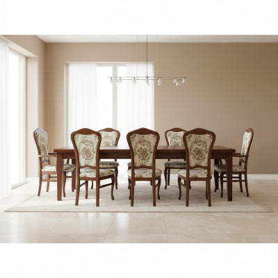 Dining set chairs 6x seat cushion set group new backrest chair restaurant industrial