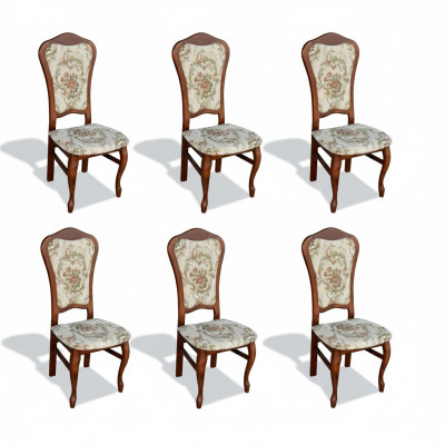 Dining set chairs 6x seat cushion set group new backrest chair restaurant industrial