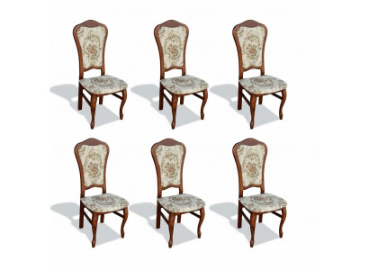 Dining set chairs 6x seat cushion set group new backrest chair restaurant industrial