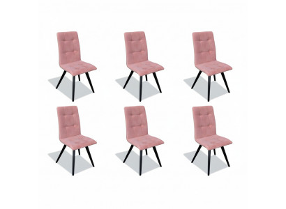 Group Armchair Italian Luxury Furniture Set Dining Room Chair Set 6x Chairs